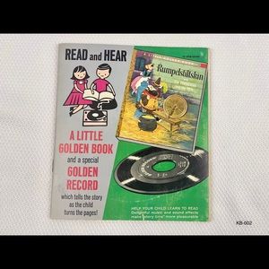 Rumpelstiltskin / Princess and The Pea Little Golden Book 45 Record Read & Hear.